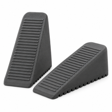 Non-Slip TPR Door Wedges - 125 mm - 2 Pack - Grey