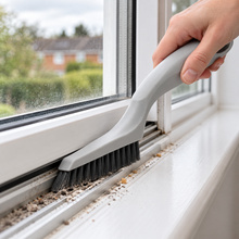 Window Track Cleaning Brush with Stiff Bristles - 230 mm - Grey