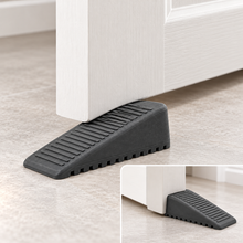 Non-Slip TPR Door Wedges - 125 mm - 2 Pack - Grey