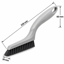 Window Track Cleaning Brush with Stiff Bristles - 230 mm - Grey