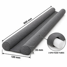 Double-Sided Under-Door Draught Excluder - 900 mm - Grey